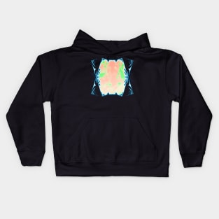 Grunge Glitch Fusion - Abstract Neon Art with a Futuristic Touch Kids Hoodie